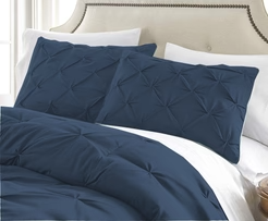 Pintuck Duvet Cover Set – 100% Egyptian Cotton – Single to Super King Size Bedding