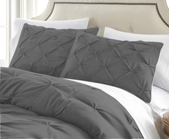 Pintuck Duvet Cover Set – 100% Egyptian Cotton – Single to Super King Size Bedding